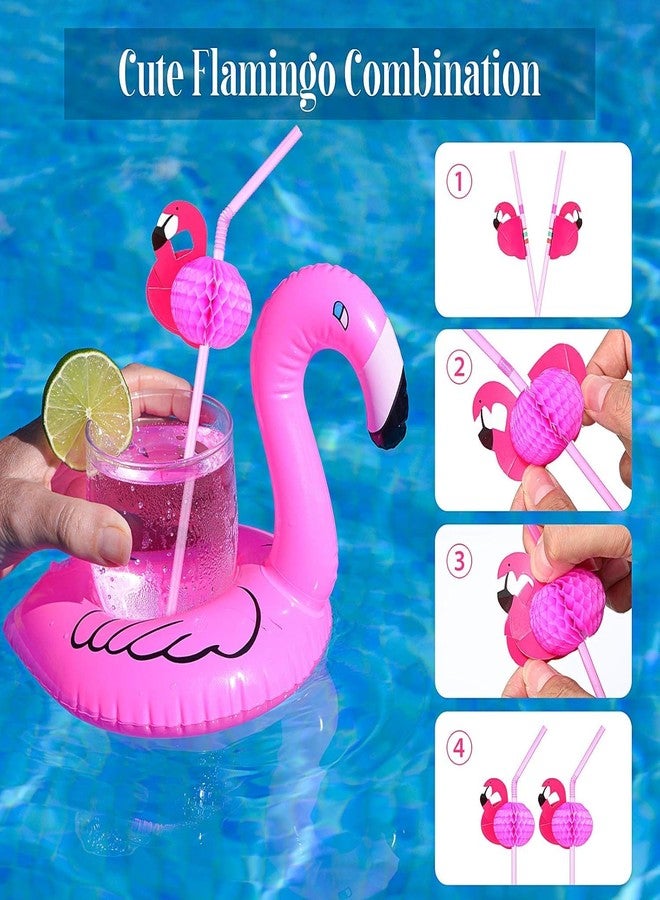 ARUP مجموعة من 12 حامل أكواب قابل للنفخ على شكل فلامنجو وردي من ARUP، مثالية للمسبح أو حوض الاستحمام أو الشاطئ. قواعد أكواب عائمة ممتعة، مثالية للأطفال والكبار، وللحفلات الاستوائية، وديكورات حفلات اللواو، والفعاليات الصيفية. - Image 5