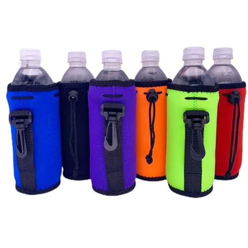 Coolie Junction Blank Neoprene Water Bottle Coolie (Variety Color 6 Pack) - Image 1