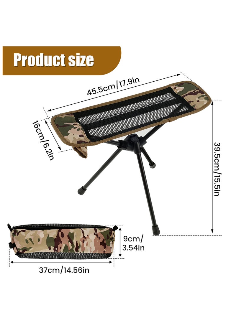 SYOSI - Camping Chair Foot Rest, Camping Footrest, Camp Footrest Outdoor Chair, Feet Rest Breathable Chair, Foot Rest Folding Camp Chair, Footrest for Outdoor Hiking Camping Recline (Camouflage) - Image 1