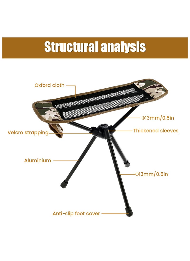SYOSI - Camping Chair Foot Rest, Camping Footrest, Camp Footrest Outdoor Chair, Feet Rest Breathable Chair, Foot Rest Folding Camp Chair, Footrest for Outdoor Hiking Camping Recline (Camouflage) - Image 1