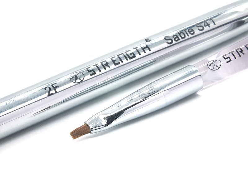 ADDLER Artist Brush Professional Natural Hair for Finest Detail, Dental Lab, Composite, Porcelain, Miniature Painting, Acrylic, Oil, Model, Face or Any Dental Work Set of-8. Assorted Size Strength - Image 2