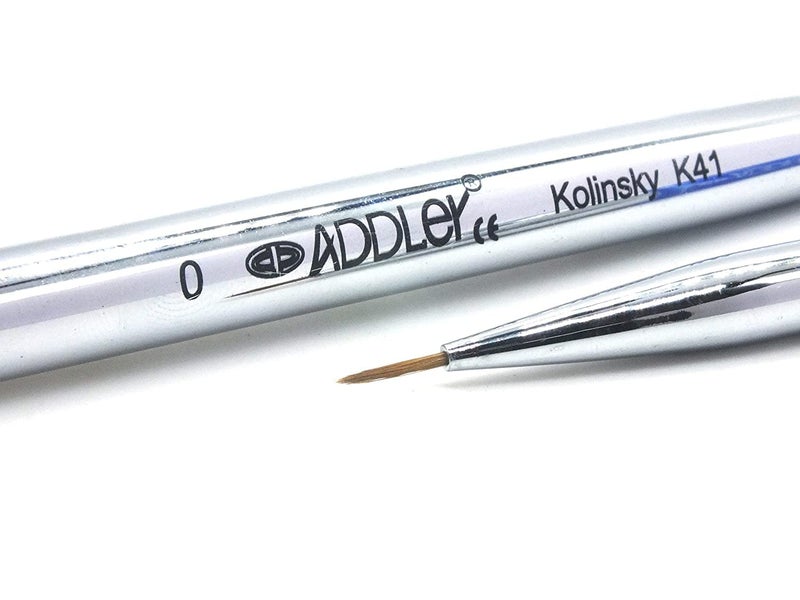 ADDLER Artist Brush Professional Natural Hair for Finest Detail, Dental Lab, Composite, Porcelain, Miniature Painting, Acrylic, Oil, Model, Face or Any Dental Work Set of-8. Assorted Size Strength - Image 4