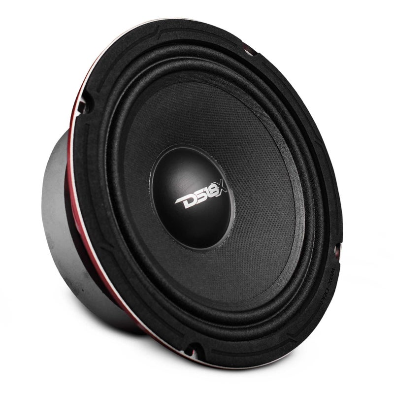 DS18 PRO-X6M Loudspeaker - 6.5", Midrange, Red Aluminum Bullet, 450W Max, 225W RMS, 8 Ohms - Premium Quality Audio Door Speakers for Car or Truck Stereo Sound System (1 Speaker), Classic - Image 1