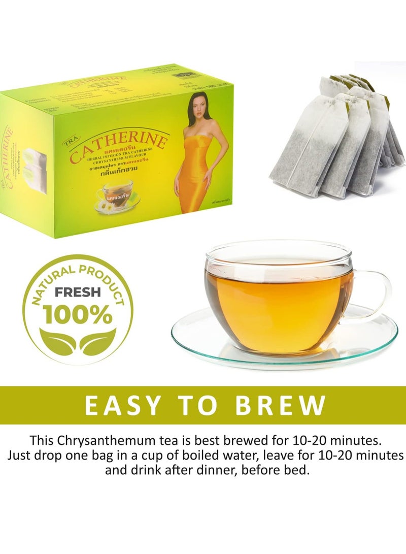 TRA Catherine Herbal Wellness Tea - Chamomile Blend | Digestive Comfort Support | Caffeine-Free Herbal Infusion - Image 4
