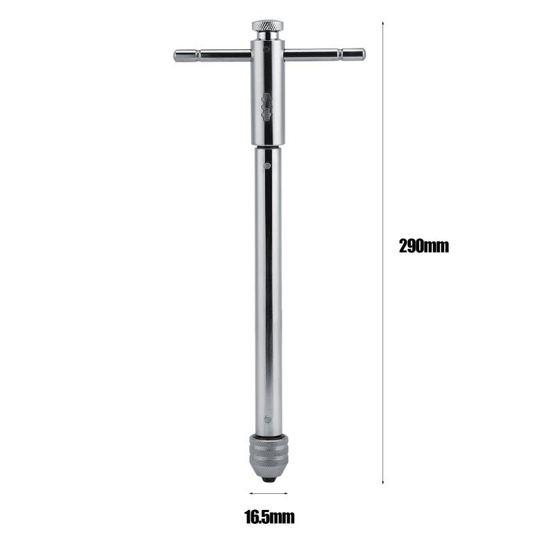Adjustable T Bar Handle Ratchet Tap Wrench M3 M8 & M5 M12 For Tap & Die Set (M5 M12 Long) - Image 4