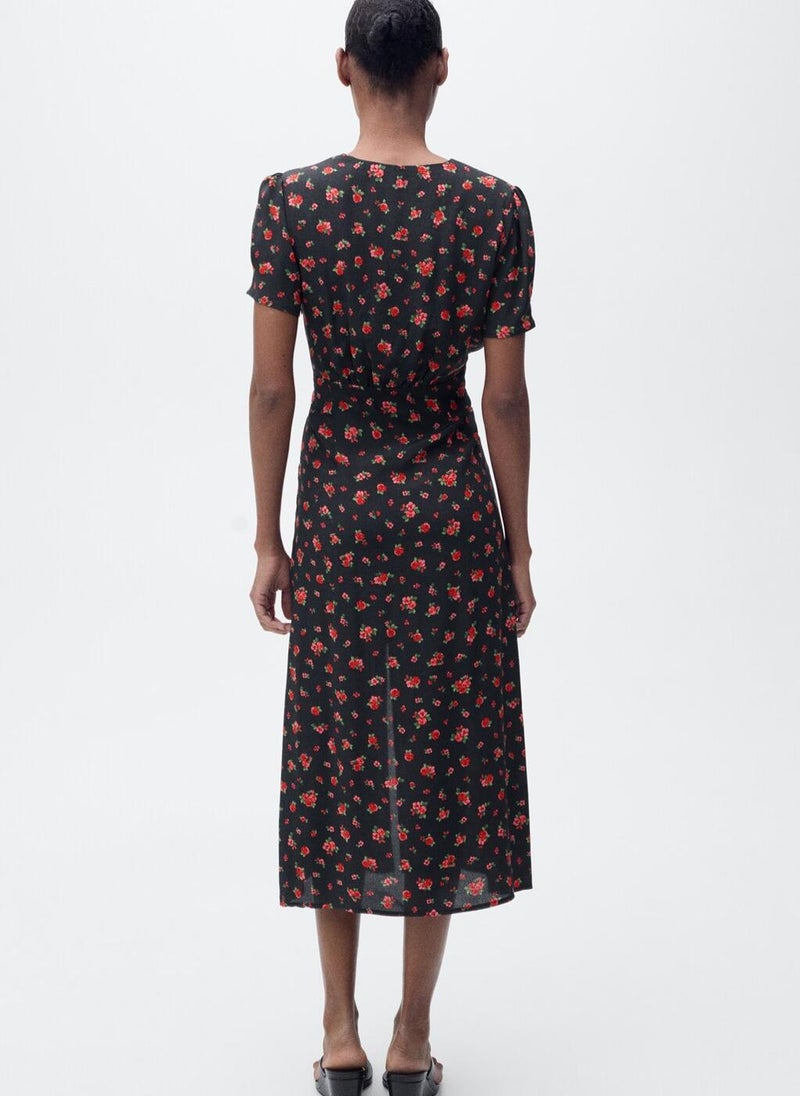 MANGO - Midi Floral Dress - Image 1
