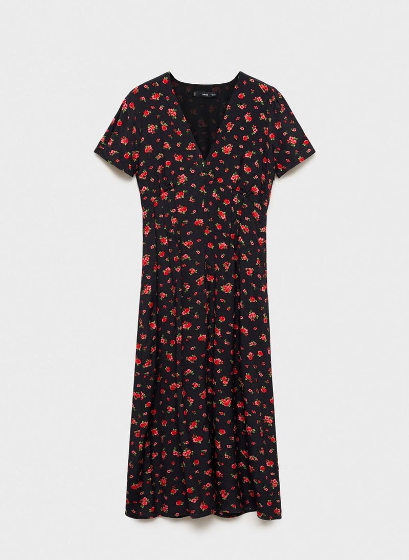 MANGO - Midi Floral Dress - Image 1