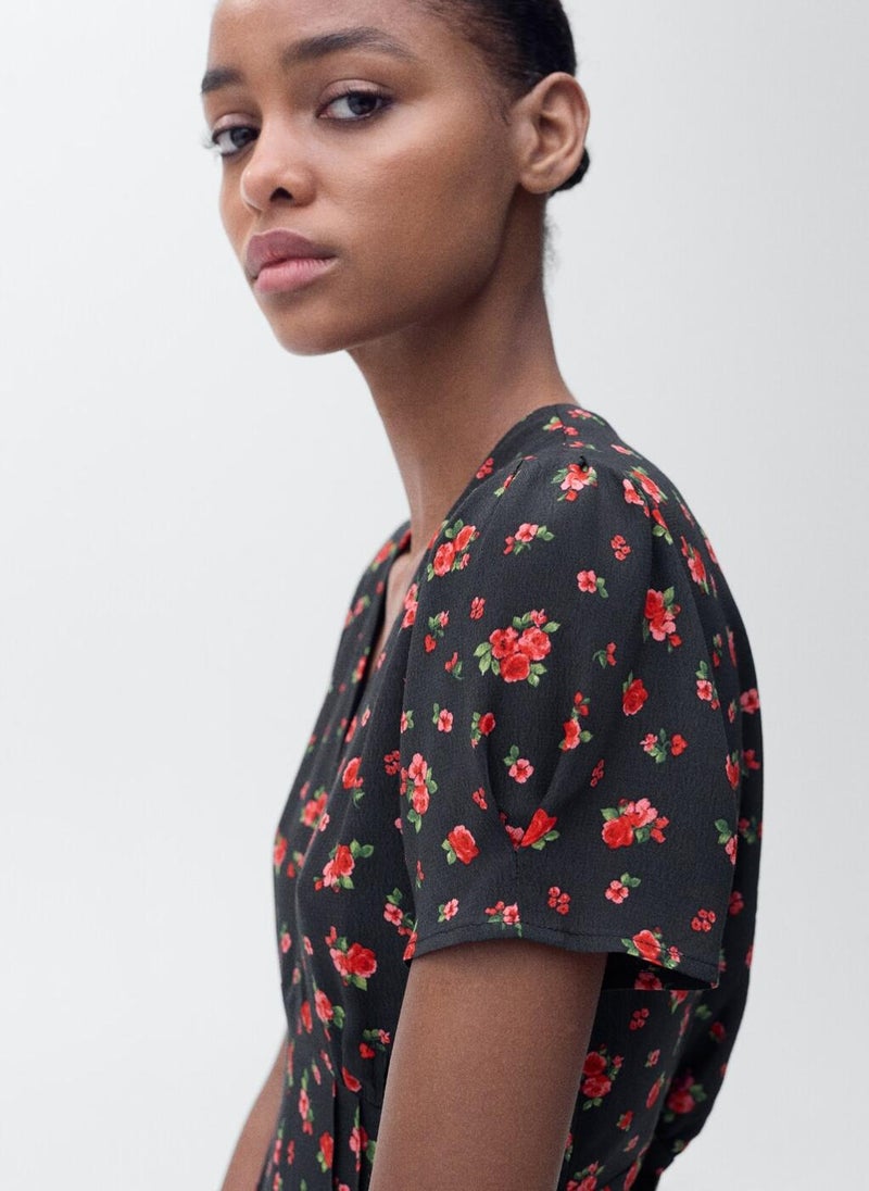 MANGO - Midi Floral Dress - Image 1