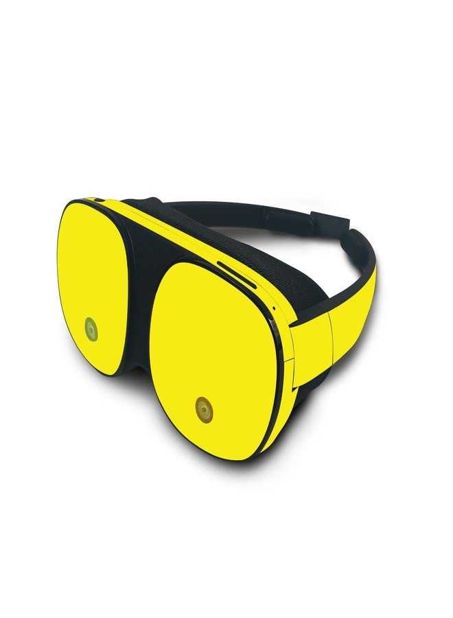 MIGHTY SKINS MightySkins Skin Compatible with HTC Vive Flow - Solid Yellow | Protective, Durable, and Unique Vinyl Decal wrap Cover | Easy to Apply, Remove, and Change Styles - Image 1