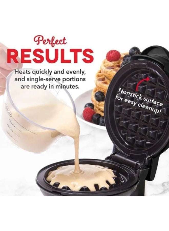 KOWVOWZ Mini Waffle Maker, Mini Waffle Maker Machine, Pancake Maker Made with Premium Quality Plastic & Non-Stick Coating for Breakfast Hash Browns and other Foods Non-stick Surfaces Easy to Clean - Image 5