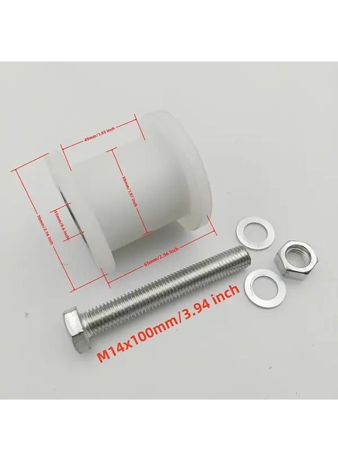12mm Bore H Type Belt Synchronous Pulley Wheel Heavy Duty Nylon Double Bearings - Image 3