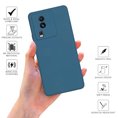 SPRIG Compatible with IQOO Neo 7 Pro Premium FlexTone Back Cover Drop Tested Shock Proof Mobile Case for Men, Women, Boys and Girls with Camera Protection (Blue) - Image 2