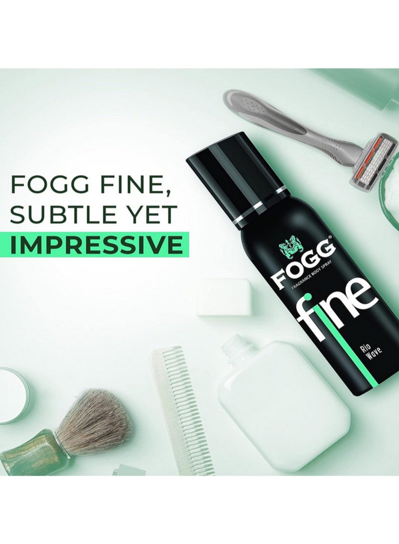 FOGG FINE PERFUME SPRAY RIO WAVE 120ML - Image 4