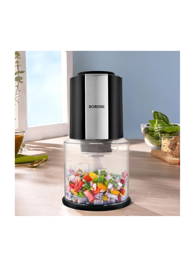 BOROSIL Borosil Chef Delite BCH20DBB21 300Watt Chopper (Black)  - Image 2