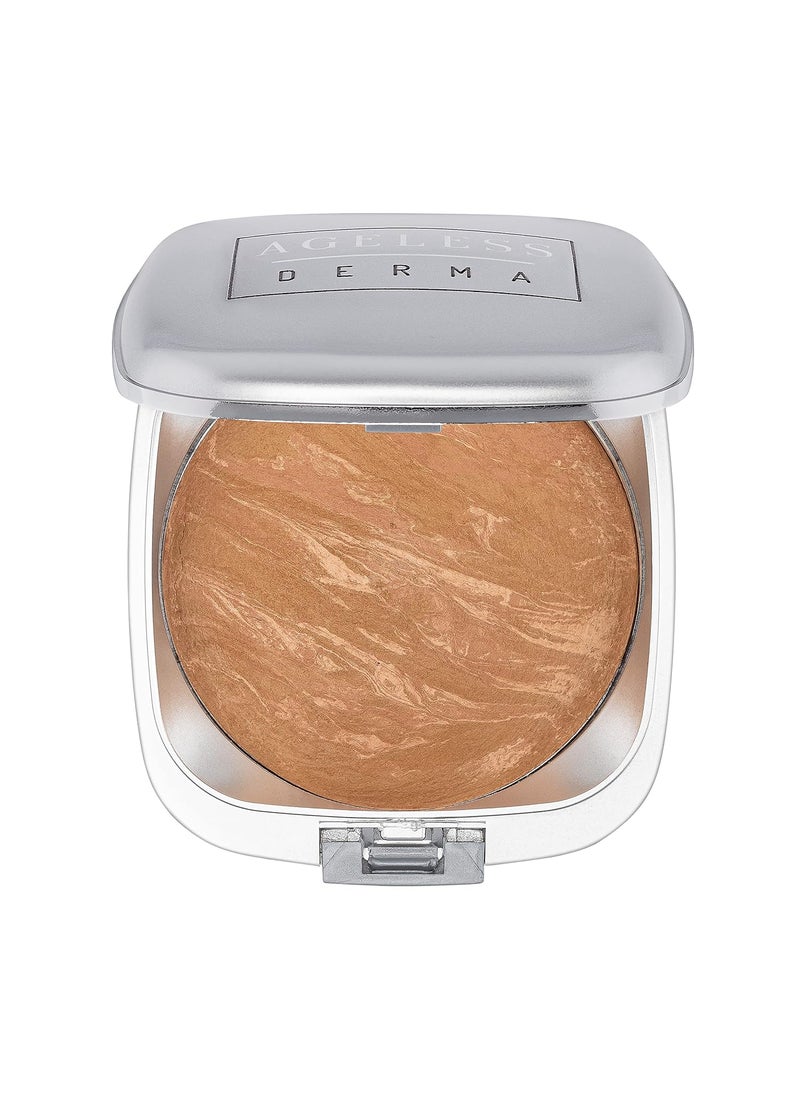 Ageless Derma Mineral Baked Foundation A Vegan  Paraben  Gluten and Cruelty Free Powder Foundation Warm Beige 