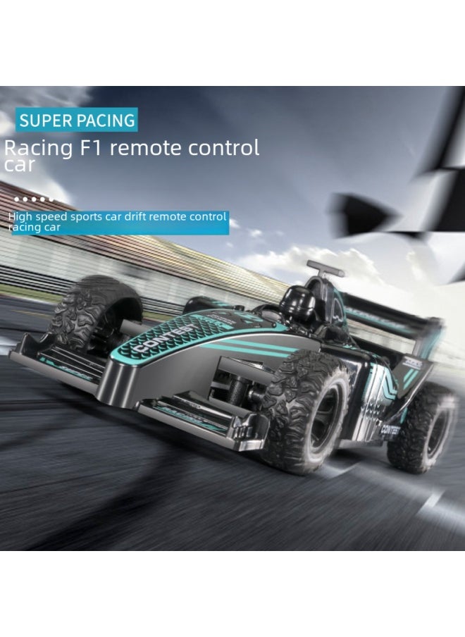 Children's Remote Control Car Racing F1 Formula Four-wheel Drift Electric Race Car Boys Baby Toy Model-Color:F1 Equation Racing [yellow] Charging Version-Proportion:three Groups Of Batteries  - Image 4