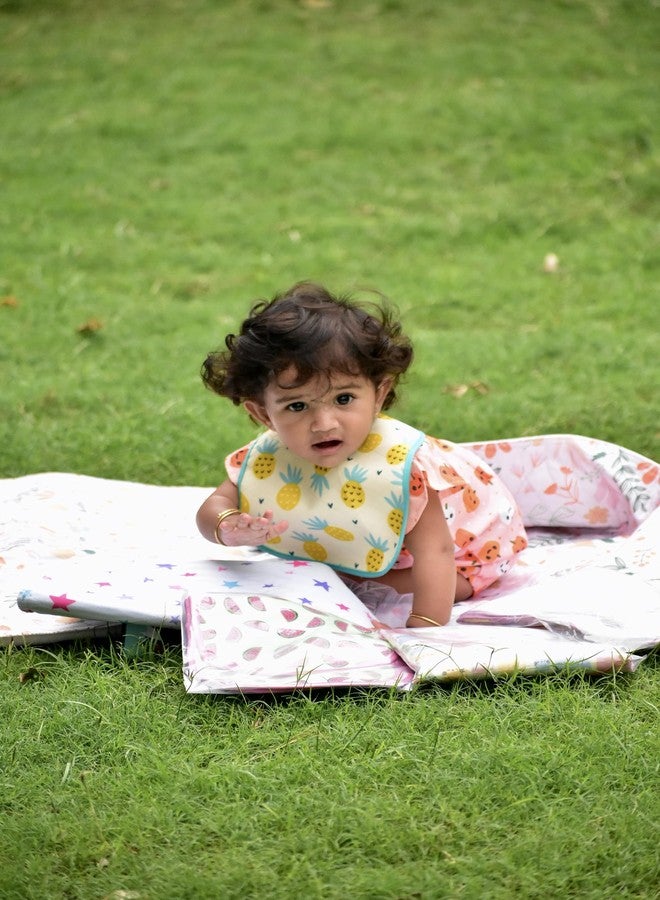 Happy Matty مجموعة مرايل رضاعة الأطفال من هابي ماتي، سريعة الجفاف وقابلة للغسل، 3 قطع، متعددة الألوان، من 0 إلى 3 سنوات، بنقاط البولكا، قطة، حلزون، حجم كبير (28 سم × 20 سم). - Image 5