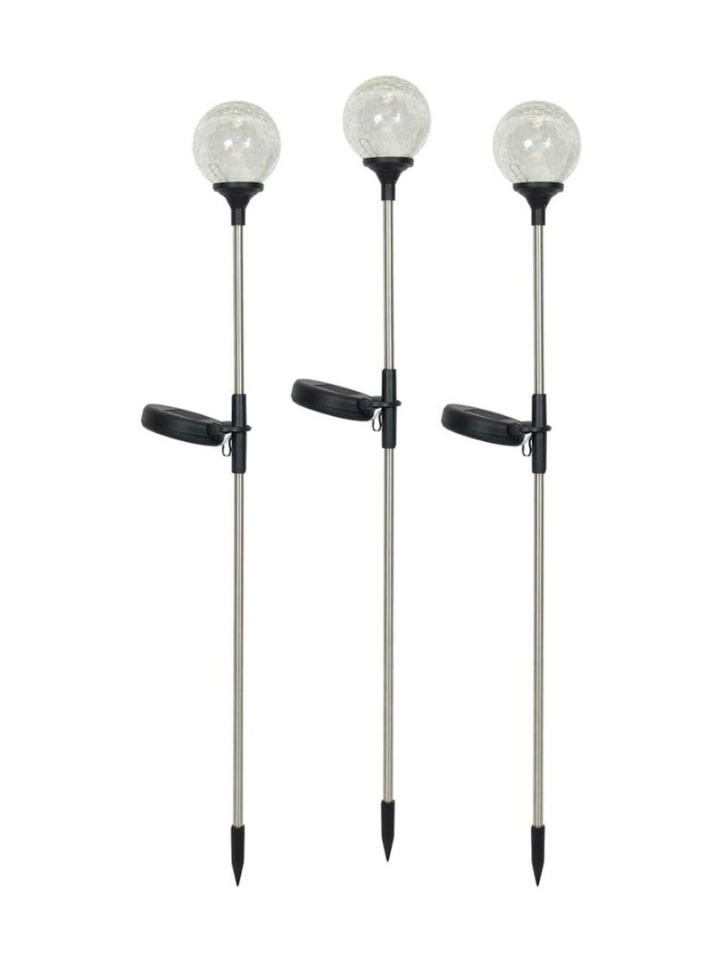 BLOOMING TIME 1 Set Of 2 Solar Lights-Optical Fiber Ball, Adjustable Lighting Type, Can Decorate Courtyard/Garden Warm Light - Image 1