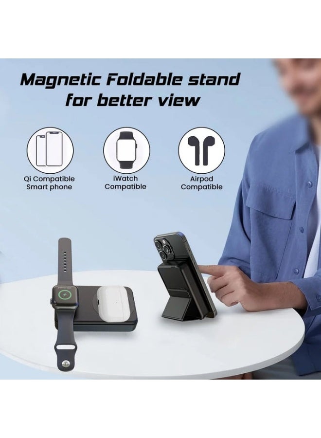 PROTECT M1W 2-in-1 Power Bank 10000mAh | MagSafe, Wireless Fast Charging & Foldable Magnetic Stand | Model: M1W - Image 5