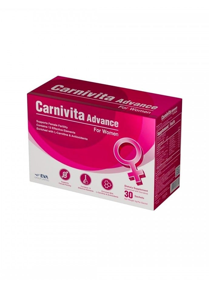 Eva Carnivita Advance for Women - Energy & Vitality Support 30 Sachets