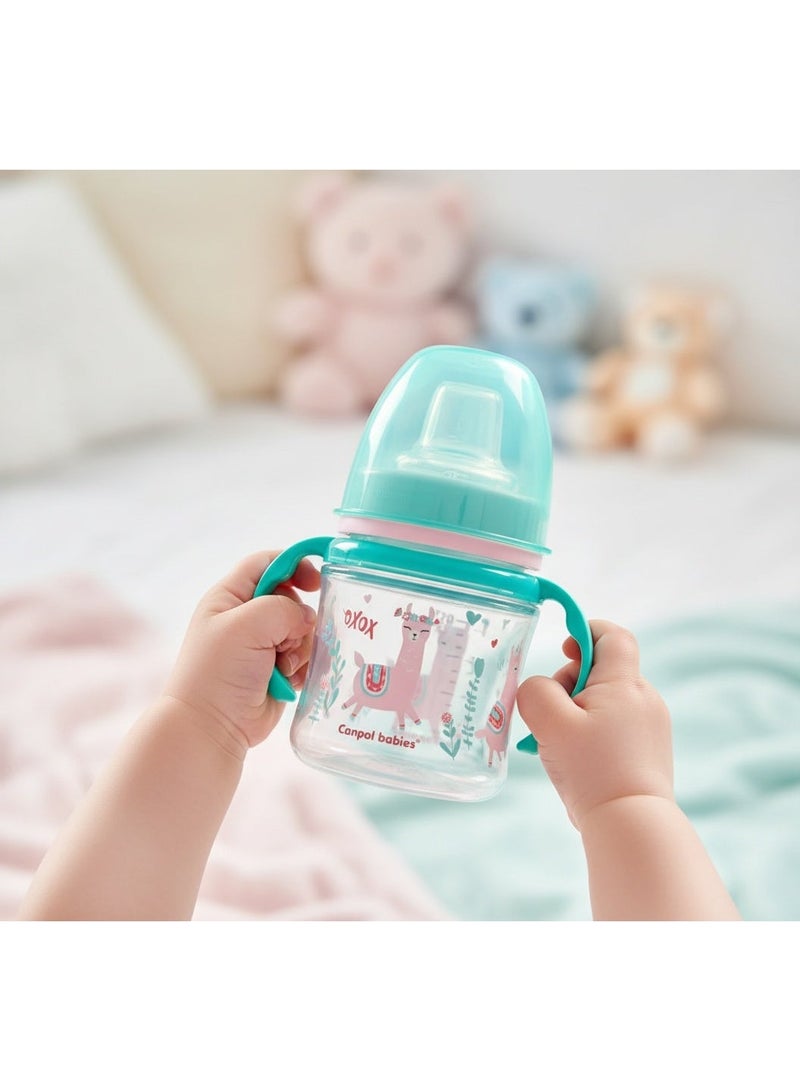 كانبول بيبز كوب تدريب كانبول بيبز بمقابض مضيئة من البولي بروبيلين إيزي ستارت 120 مل - حيوانات غريبة - أخضر - 6 أشهر فما فوق - Image 1