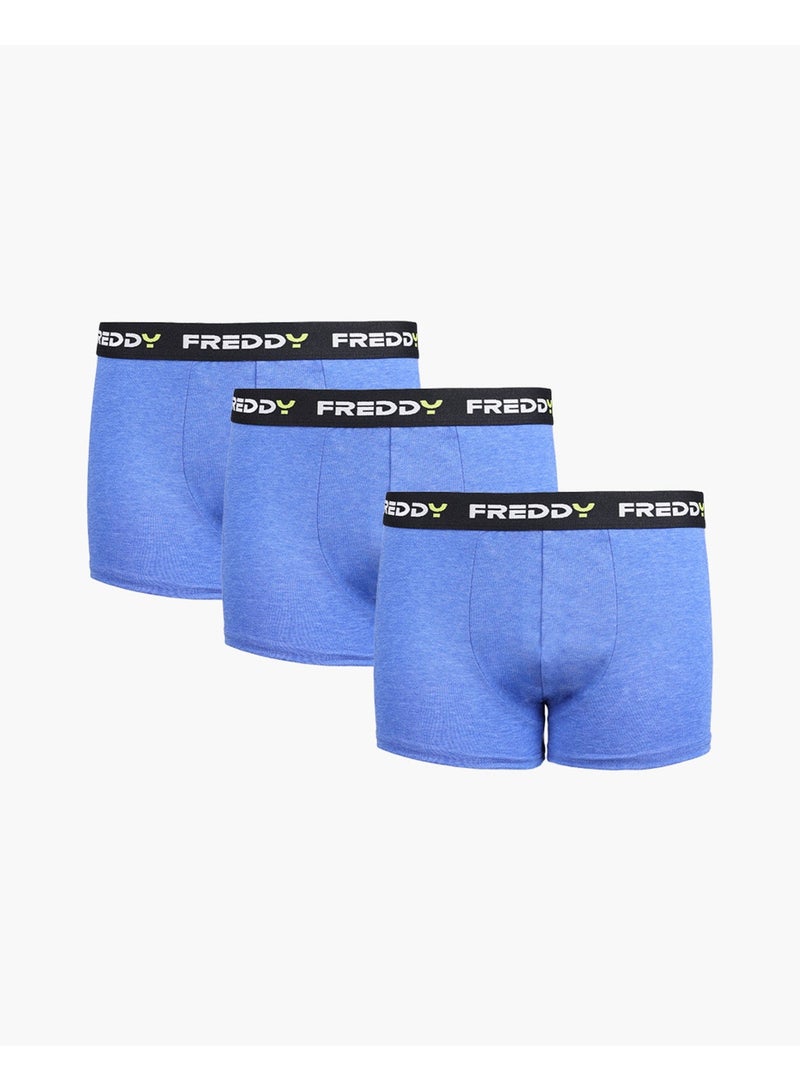FREDDY Men’s Sports Boxers 3-Pack - Dazzling Blue | Breathable Boxer Shorts for Men, Stretch Fit Underwear - Image 1
