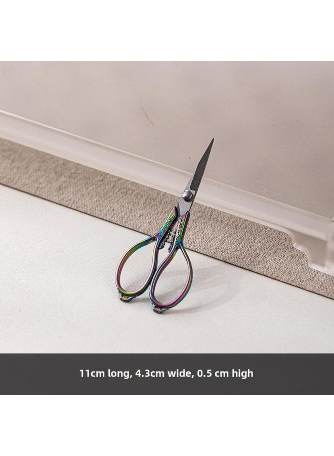 Two One Stainless Steel Tea Scissors Retro Rock Tea Tieguanyin Tea Bag Small Scissors Chinese Tea Art Tea Ceremony Accessories-Color:Color  - Image 1