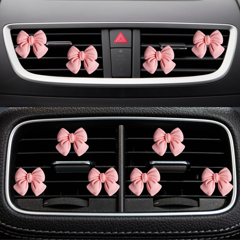 Car Air Freshener: 6pcs Pink Bow Design - Long-Lasting Fragrance Diffusion, Multi-Scene Versatility Auto Fragrance for Women, Car Decor, Home, Office - Image 5