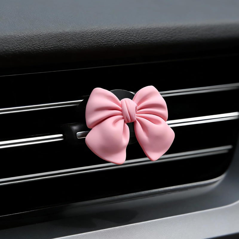 Car Air Freshener: 6pcs Pink Bow Design - Long-Lasting Fragrance Diffusion, Multi-Scene Versatility Auto Fragrance for Women, Car Decor, Home, Office - Image 4