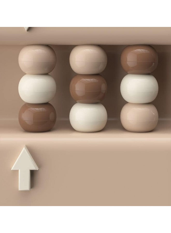 MoonxHome MoonxHome Ball Pit Balls for Toddlers, BPA Free Crush Proof Plastic Toy Balls for Ball Pit, Children's Pool Water Toys, Ideal Gift for Christmas Balls for Play Tent 2.15" Pack of 100 Mocha Tricolor  - Image 2