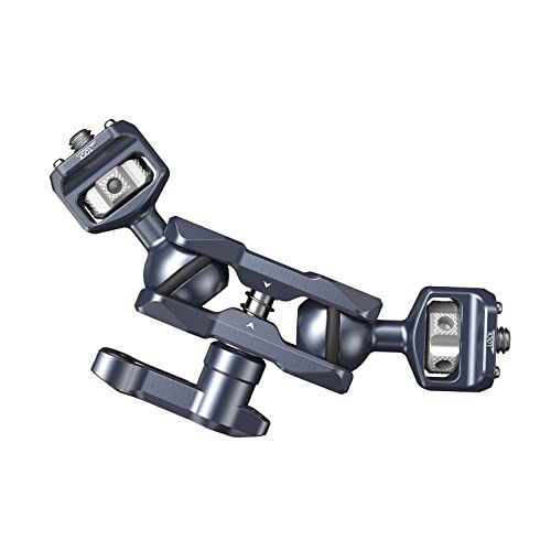 SmallRig Camera Magic Arm, Flexible Articulating Arm with 1/4 Screws, Field Monitor Mount with Dual Ballhead, Aluminum - 3873, Black - Image 1