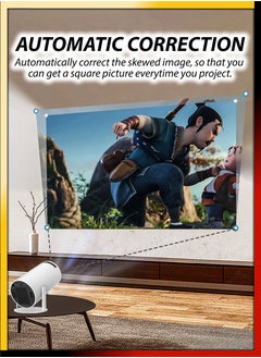 JAJEEK 120ANSI Lumens HD Smart Projector – Android 11, Portable Mini Cinema with 130 Inches Screen Display, 4K Support, 180° Rotating Screen, Home Movie Theater, Gaming, Video Presentations, Mobile Phone Projection  - Image 3
