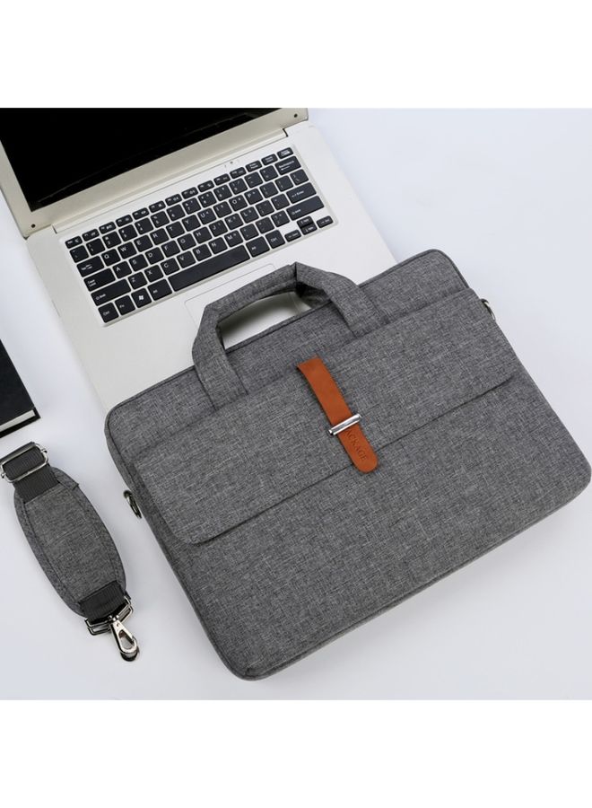 Multifunctional Wear-resistant Shoulder Handheld Laptop Bag, Size: 13 - 13.3 inch(Gray)