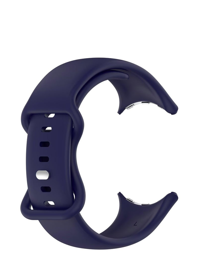 Silicone Strap For Google Pixel Watch 3 45mm Replacement Sport Bracelet for Google Pixel Watch3 Smart Band Accessories L Size (Original Blue) - Image 4