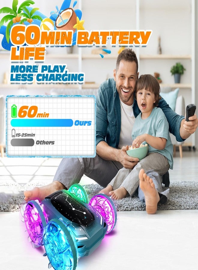 Tecnock Amphibious Remote Control Car Boat, 4WD Gesture RC Cars with Magnetic Charging, 60 Min Playtime, LED Lights, Pool Toys for Kids Ages 6-12, Gift Toys for Boys Girls - Image 5