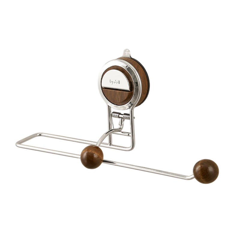 MERISHOPP Paper Towel Holder Metal Paper Towel Roll Holder for Workbench Workbench Walnut| Storage Rack | Wall Mounted Rack | Kitchen Organizer - Image 1