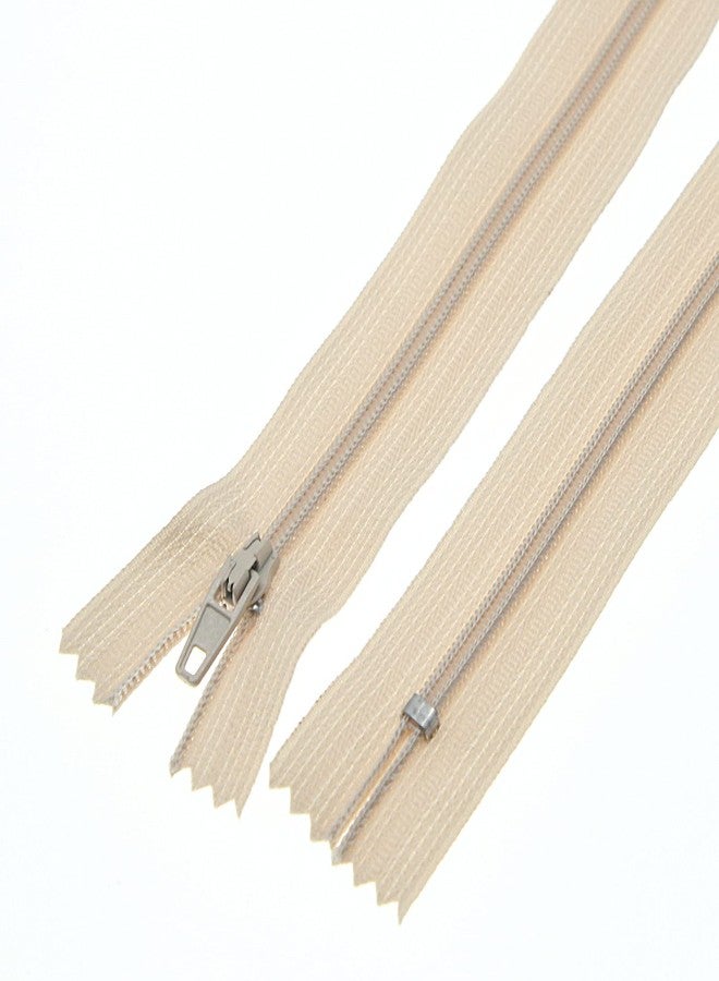 SHUNLI #3 Beige Nylon Coil Zipper Closed End Zippers Bulk for DIY Tailor Sewing Crafts,Bags,Purses(20 PCS/Pack,16 Inch) SHUNLI - Image 5