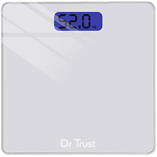 Dr Trust USA Elegance Personal Digital Electronic Body Weight Machine for Human Body 180kg Capacity Weighing Scale-514 Quick Grey - Image 1