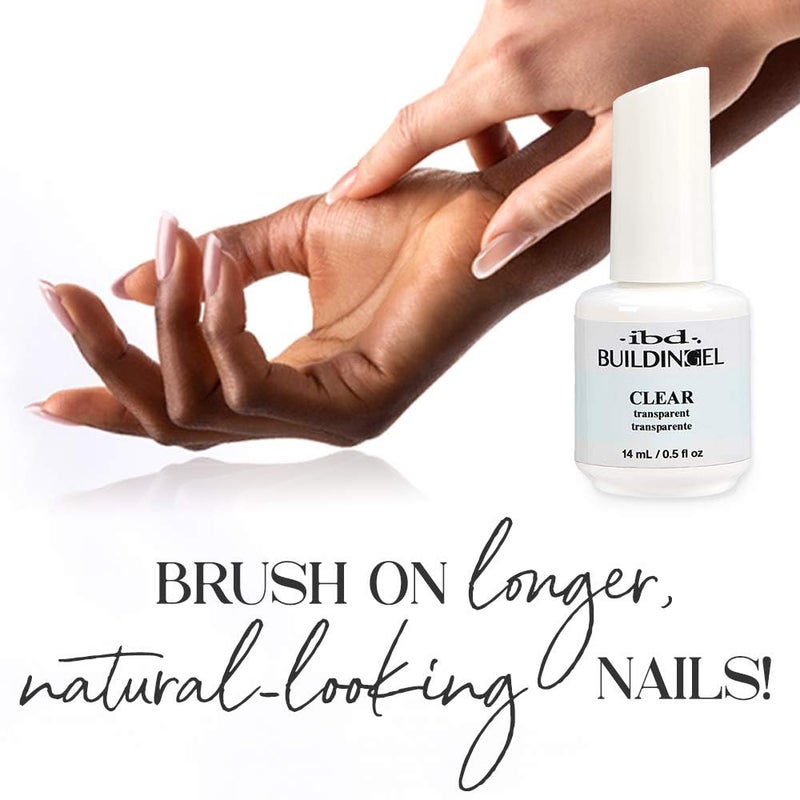 IBD Building Gel â€“ Hard Gel Nail Extension Builder â€“ Transparent Soak-Off Formula for Sculpting & Strengthening Gels Nail Builder â€“ 0.5 oz - Image 2