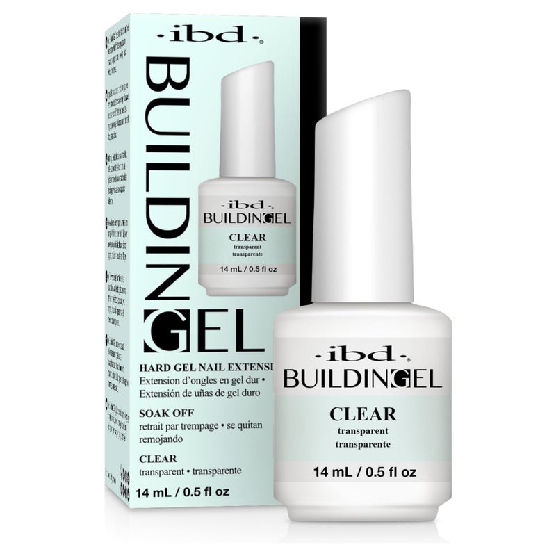 IBD Building Gel â€“ Hard Gel Nail Extension Builder â€“ Transparent Soak-Off Formula for Sculpting & Strengthening Gels Nail Builder â€“ 0.5 oz - Image 1