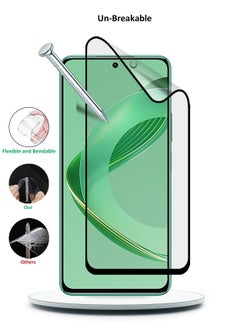 Wtech Huawei Nova 12 SE 4G 2024 Nano Ceramic Full Glue Full Cover Matte Flexible Screen Protector (MSCNMN) - Clear/Black  - Image 4