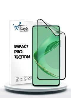 Wtech Huawei Nova 12 SE 4G 2024 Nano Ceramic Full Glue Full Cover Matte Flexible Screen Protector (MSCNMN) - Clear/Black  - Image 1