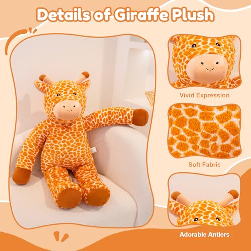 SQEQE Big Giraffe Stuffed Animal 39 in Giant Stuffed Giraffe for Kids Adults Cute Huge Plushies for Birthday Christmas Valentines Gift - Image 5