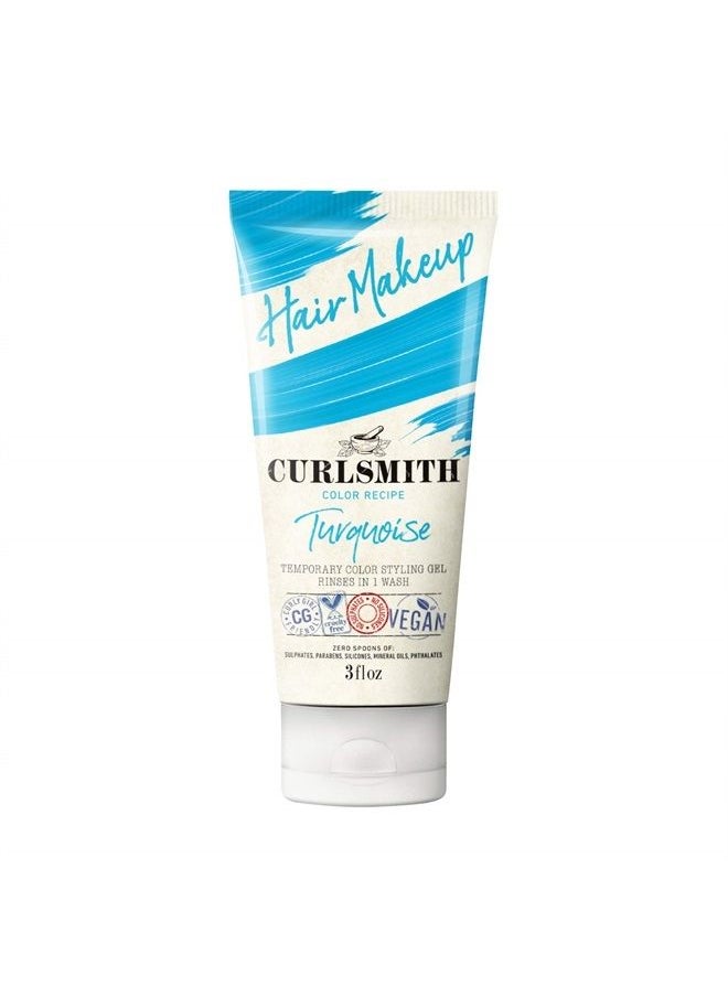 CURLSMITH Curlsmith - Hair Makeup - Vegan Temporary Hair Color and Styling Gel (Turquoise 3fl.oz)  - Image 1