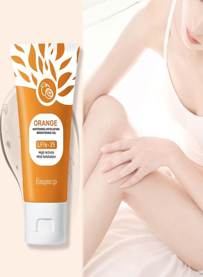 Emgmcp Orange Exfoliating Gel for Face & Body | Deep Pore Cleansing to Remove Blackheads, Moisturizing Scrub with Enzymes for Smooth & Radiant Skin, Gentle Exfoliator All Skin Types (2pc, 50g - Image 3