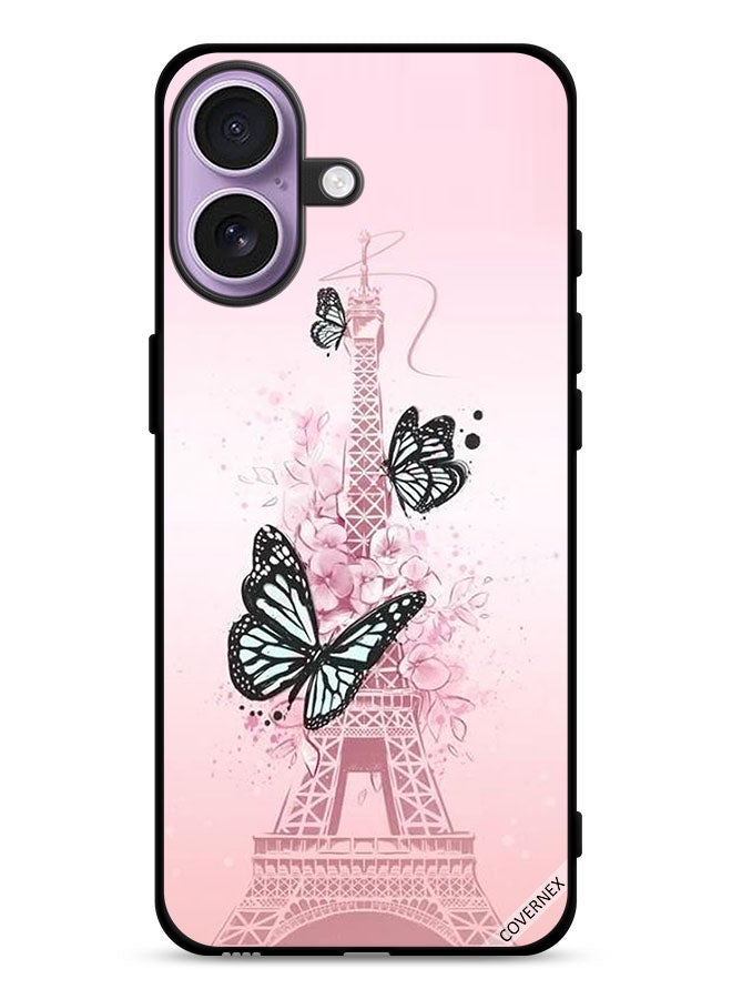 Covernex Apple iPhone 17 Protective Case Cover Butterflies On Eiffel Tower - Image 1