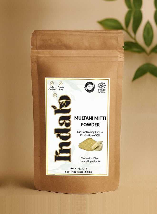 Indalo Natural Multani Mitti Powder For Face, Skin And Hair 50g