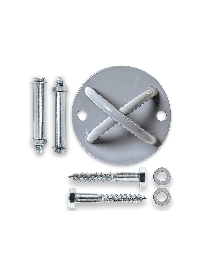 Captaintech Wall/Ceiling Mount Bracket for Gym & Home Suspension Straps Mounts Anchor, Aerial Suspension Trainer for Olympic Rings Fitness Training Yoga Swing Battle Ropes Resistance Band & Boxing Equipment - Image 1