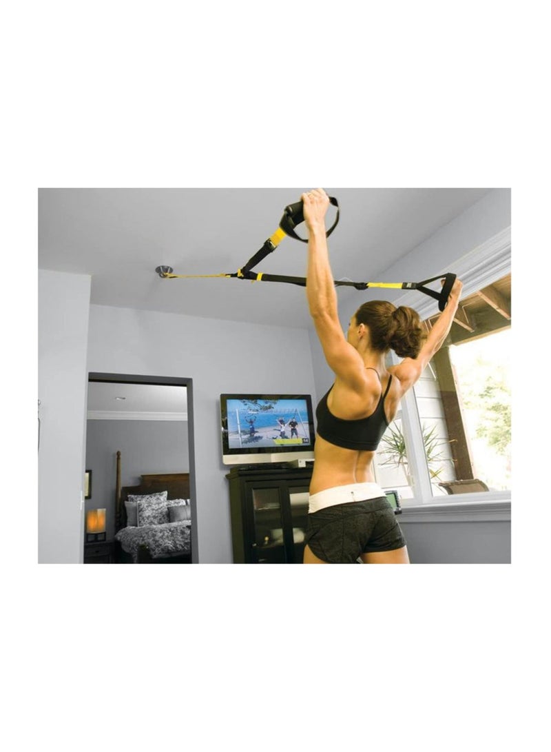 Captaintech Wall/Ceiling Mount Bracket for Gym & Home Suspension Straps Mounts Anchor, Aerial Suspension Trainer for Olympic Rings Fitness Training Yoga Swing Battle Ropes Resistance Band & Boxing Equipment - Image 3