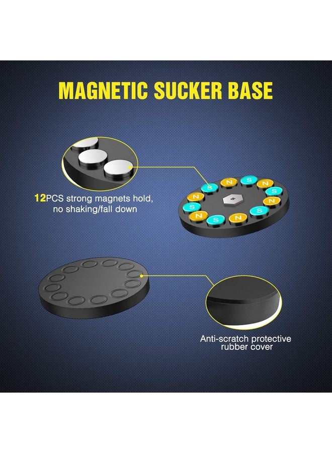 Nilight 2PCS Magnetic Base LED Light Bar Mounting Brackets, Powerful Sucker Holder for Bottom-Mounted Offroad Work Auxiliary Lamps Mounts on Hood A-Pillar - Image 3